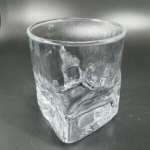 Durobor Quartz Double Old Fashioned Rocks Glass Single Clear Cup Barware Heavy